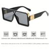 Fashion Oversized Square Sunglasses Men Lens Outdoor Tourism Sunscreen Sunshade Glasses Goggles Non-polarized