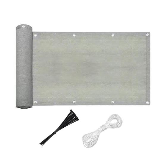 5x0,9 м балконный экран ограждение защита от ультрафиолета устойчивый к погодным условиям экран для перил апартаментов прочная ветрозащитная сетка солнцезащитный козырек