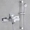 Bathroom Hot And Cold Water Mixing Valve Faucet Stainless Steel Bathtub Water Tap Household Shower Set