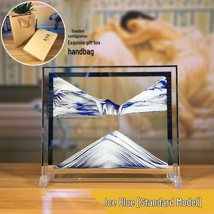 3D Песочные часы с пересыпающимся песком: Креативное стеклянное украшение и подарок на день рождения
