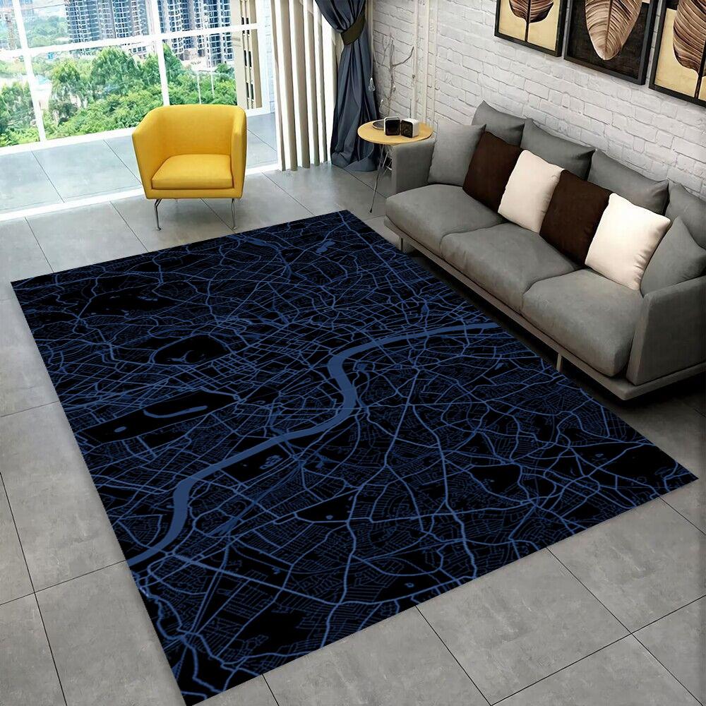 27 Style Sports City Event Map Racing Track Carpet Rug for Home Living Room Bedroom Sofa Doormat Decor,kids Non-slip Floor Mat