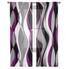 Стерео абстрактные линии градиент фиолетовый вуаль прозрачные шторы гостиная окно тюль занавеска кухня спальня шторы домашний декор
