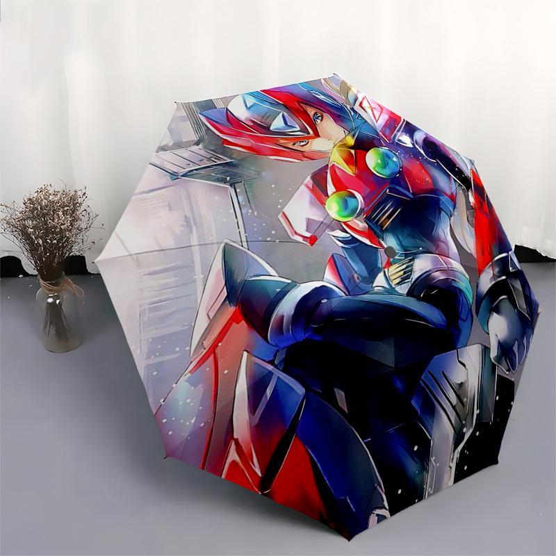 1pc Power Ranger-themed Automatic Opening/Closing Outdoor Umbrella with Foldable Design, 8 Bone Iron Frame - Perfect for Fans, Travelers, Daily U
