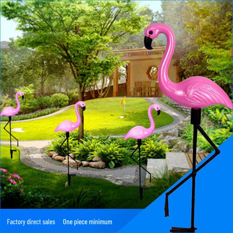 Flamingo LED Solar Garden Light: Outdoor Lawn and Courtyard Decoration