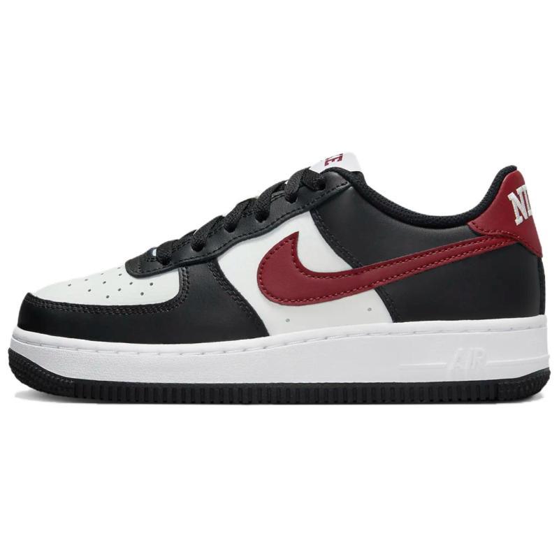 Nike Air Force 1 GS Black Dark Team Red Sneakers FZ4351-001
