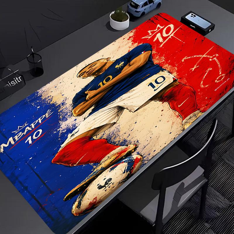 Kylian Mbappé Mouse Pad - Non-Slip Rubber Base, Smooth Surface for Work,Gaming,Office,And Home Use, Desk Mouse Pad