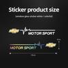 2Pcs PVC Car Window Sticker Vehicle Waterproof Decoration Decals For Chevrolet Cruze Spark Captiva Suburban Camaro Malibu
