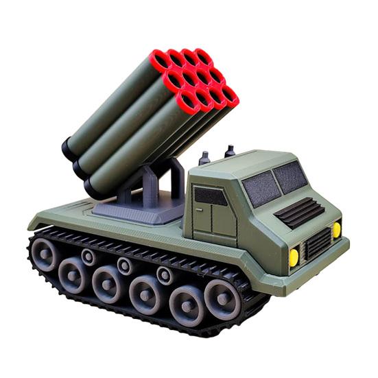 Подставка для ручек в виде ракетной пушки, напечатанная на 3D-принтере, контейнер-подставка для хранения карандашей и ракет с лазерным наведением, украшение для дома, офиса, рабочего стола