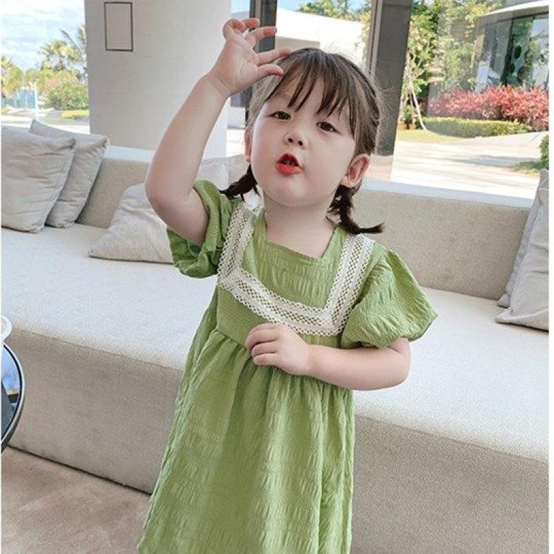 Платье для девочек, 2022 г., детское платье принцессы с пышными рукавами