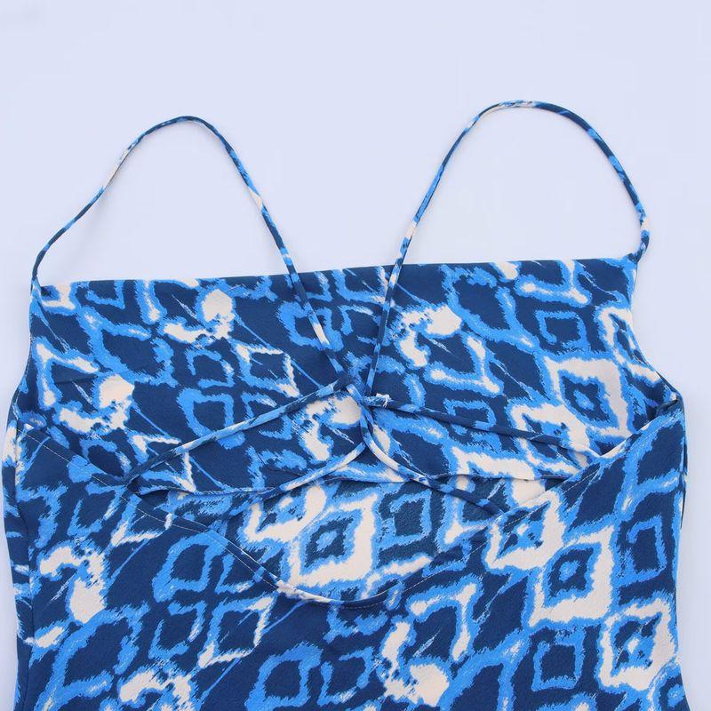 Kaslead New Women Clothes Western Style Fashion Print Underwear Midi Dress 3666055