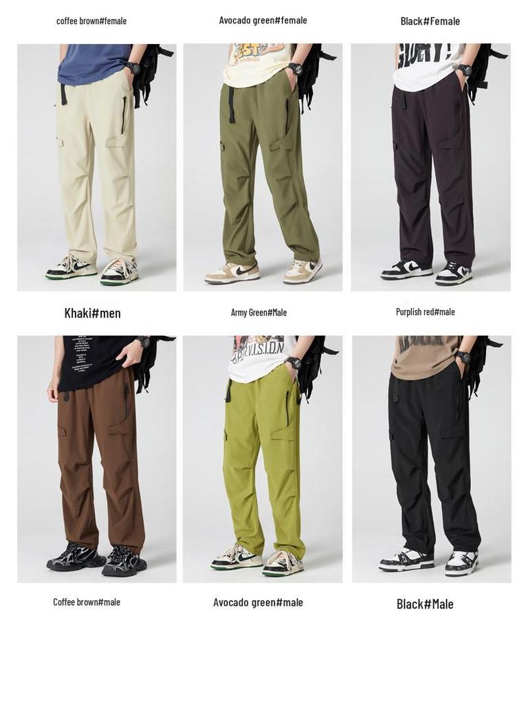 Женские повседневные водонепроницаемые брюки карго с несколькими карманами для работы, 2025: Весенний ветрозащитный плащ прямого кроя для занятий спортом на открытом воздухе