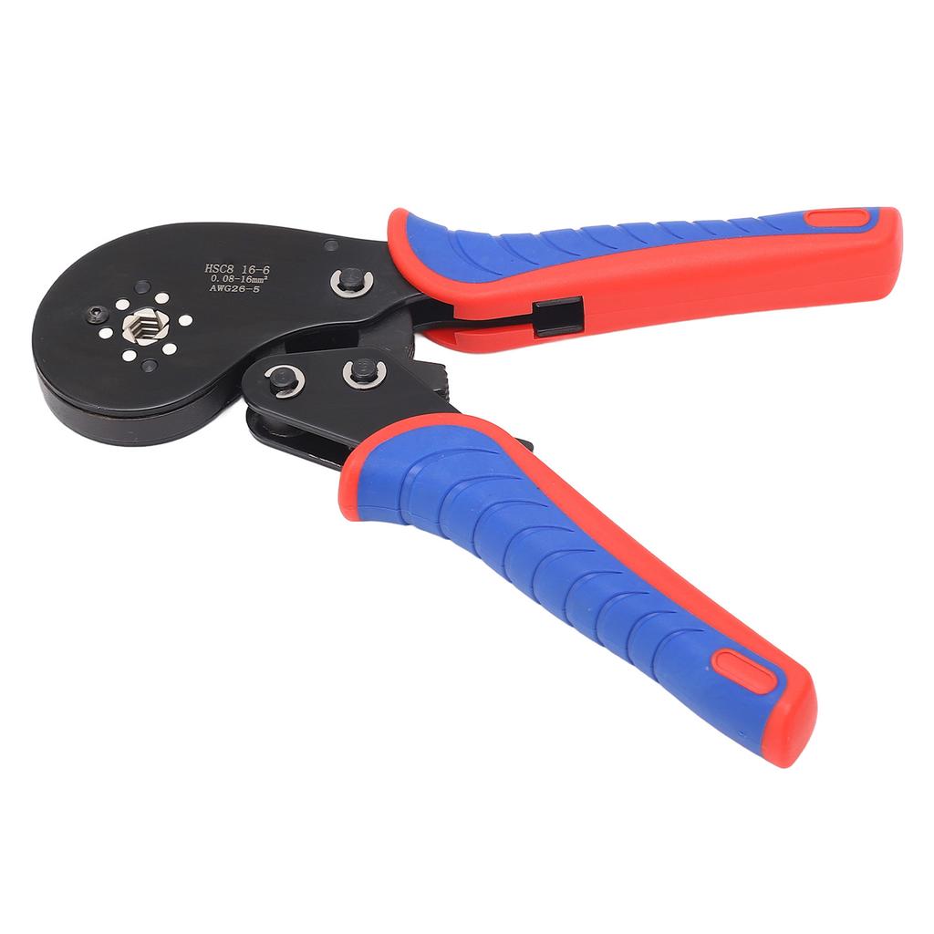 HSC8 16‑6 Ferrule Crimping Tool 0.08‑16mm² Anti Slip Handle High Precision Wire Crimper Pliers for Industrial Electrical