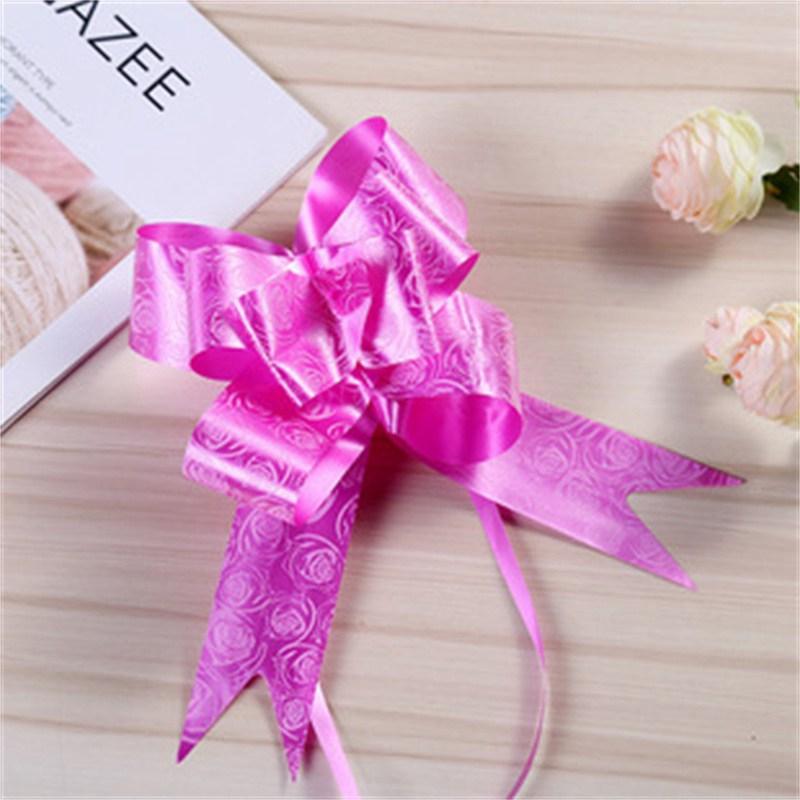 Bowknot Fruit Basket Bow Flower Wedding Ribbon Wedding Ribbon Handle Decorative Handmade Car Door