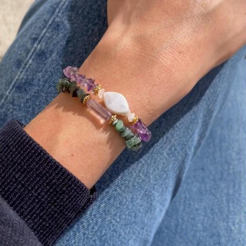 Браслет Feeling Spar Mix and Match Браслет из натурального пресноводного жемчуга Тренд для путешествий Сочетание