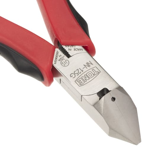 TONE NN-125G Diagonal Cutters (Master Grip Type), Red, 132mm Long