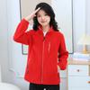 Женская повседневная куртка из полар-флиса на осень и зиму с воротником-стойкой, утолщенный кардиган, спортивный уличный теплый свитер