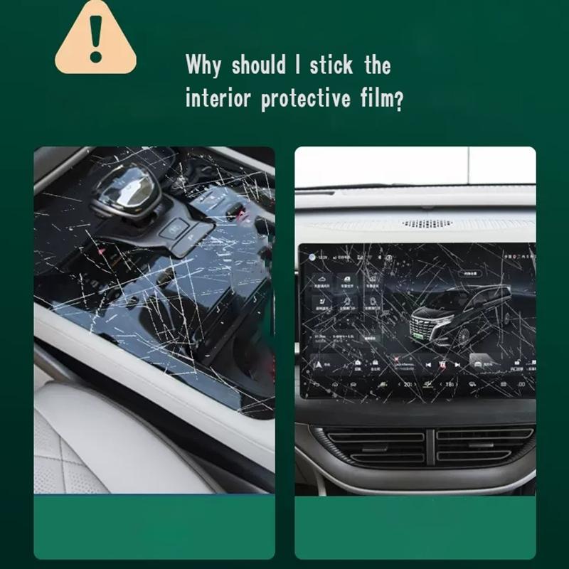 Car Interior Door Center Console Media Dashboard Navigation TPU Anti-scratch Protector Film For Porsche Macan -