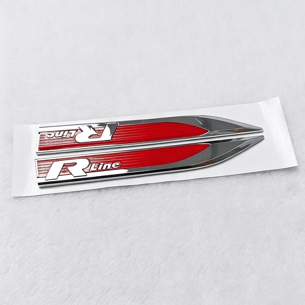 1 пара V W R/R line logo Значок-эмблема на крыло автомобиля Наклейка Аксессуары для стайлинга автомобиля