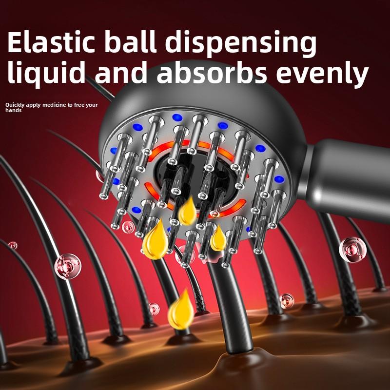 Scalp Massage Comb Electric Scalp Medicine Dispenser Fluid Guide Multifunctional Micro-current Brush Household Head Massager