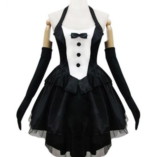 3 шт. женский костюм кролика-смокинга, платье, перчатки, повязка на голову, комплект для косплея на Хэллоуин