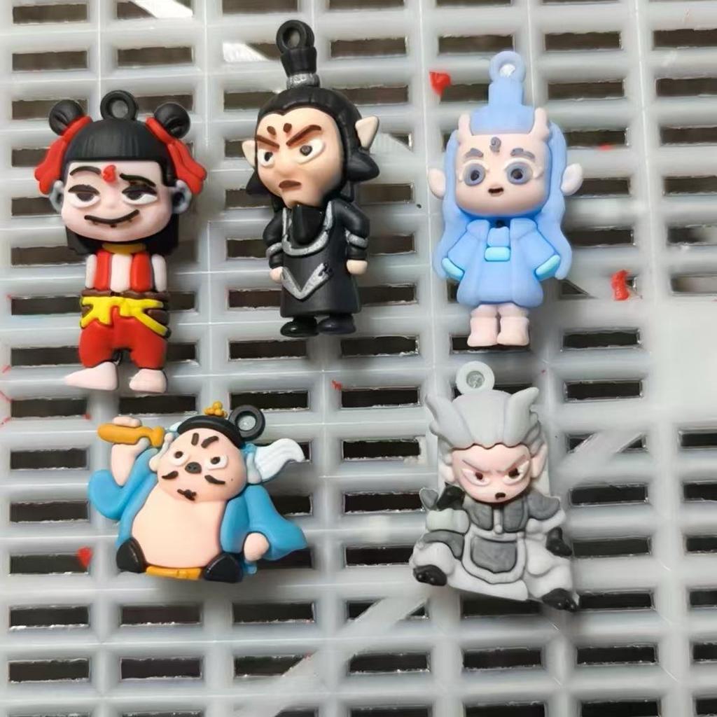 Nezha Figurine - Demon Child Stirring Up the Sea Series, Ao Bing Movie Replica, Blind Box Ornament Gift