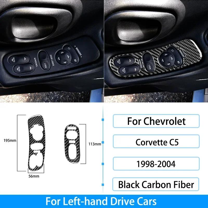 For Chevrolet Corvette C5 1998-2004 Soft Carbon Fiber Kits Full Center Console Dashboard Panel Interior Trim Sticker Accessories