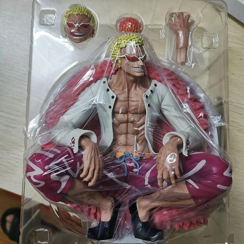 16cm Anime One Piece Figure Donquixote Doflamingo Double Head Shichibukai PVC Action Figure Collection Ornament Toys Gifts