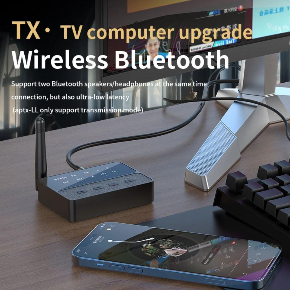 Двойной беспроводной аудиоадаптер Bluetooth 5.3 передатчик приемник домашний кинотеатр