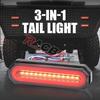 Motorcycle 3 In 1 LED Brake Tail Light DRL Sequential Turn Signal Lamp for Cafe Racer Moto ATV UTV UTE Truck Trailer RV 12V 24V
