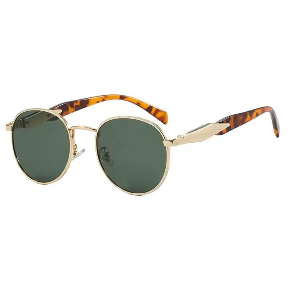 Vintage Round Metal Sunglasses Women New Fashion Retro Sun Glasses Female Ins Trendy Eyewear Female UV400