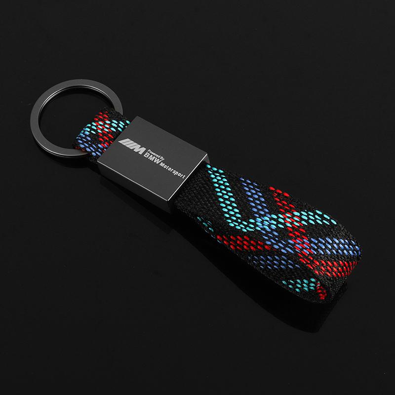 Luxury Car Keychain Chain Nylon Cord Key Rings Decoration Auto Accessories For BMW M E30 E39 E46 E90 E93 E60 F10 M5 M6 M7 X4 X5 blvc18