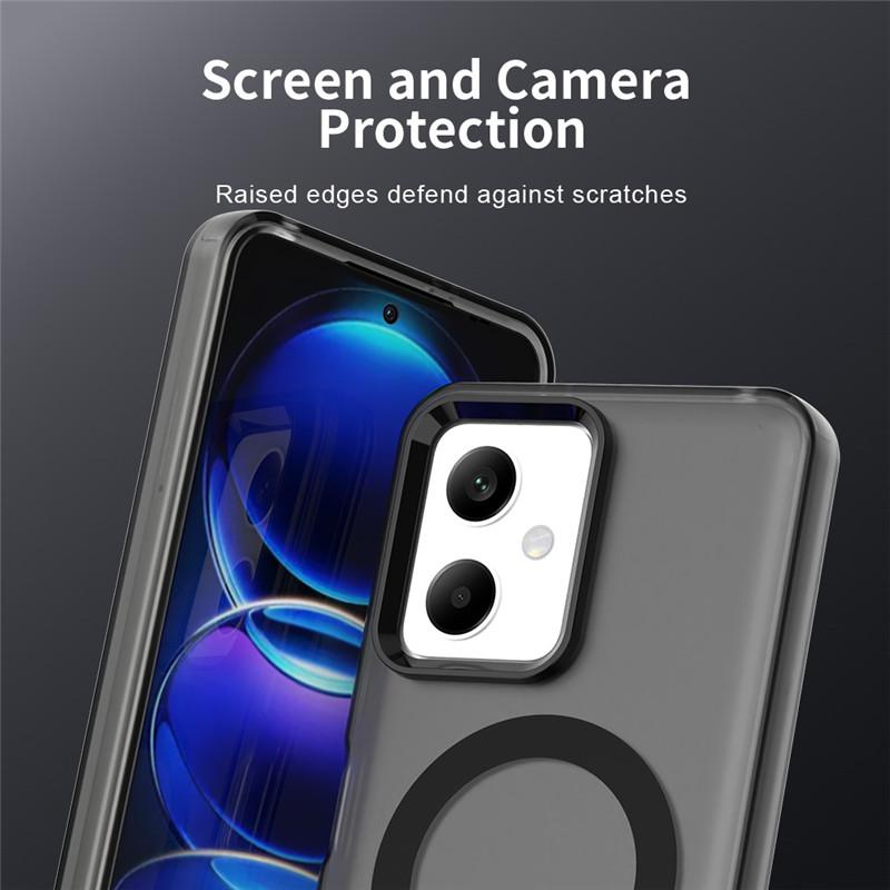 Чехол для Poco X5 5G Чехол для Poco X5 X6 X7 Pro 5G Полупрозрачный матовый магнитный противоударный защитный бампер конфетного цвета