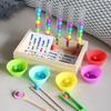 Early Wooden Learning Color Matching Test Bead Toy For Children Gift