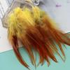 Rooster Feather 3-5inches for Crafts Grizzly Chicken Saddle Fly Tying Feather Dream Cather Jewelry Earring Accessory