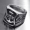 Anchor Jewelry Engraved Letter Jewelry Ring