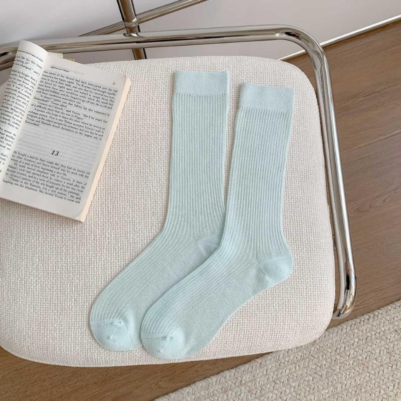 Женские весенне-летние легкие и дышащие носки-гольфы, серия «Конфетные цвета», бесшовные длинные носки, универсальные и удобные