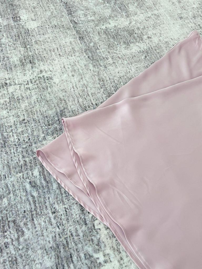 Летняя юбка-трапеция с высокой талией из атласа 2024 года для женщин