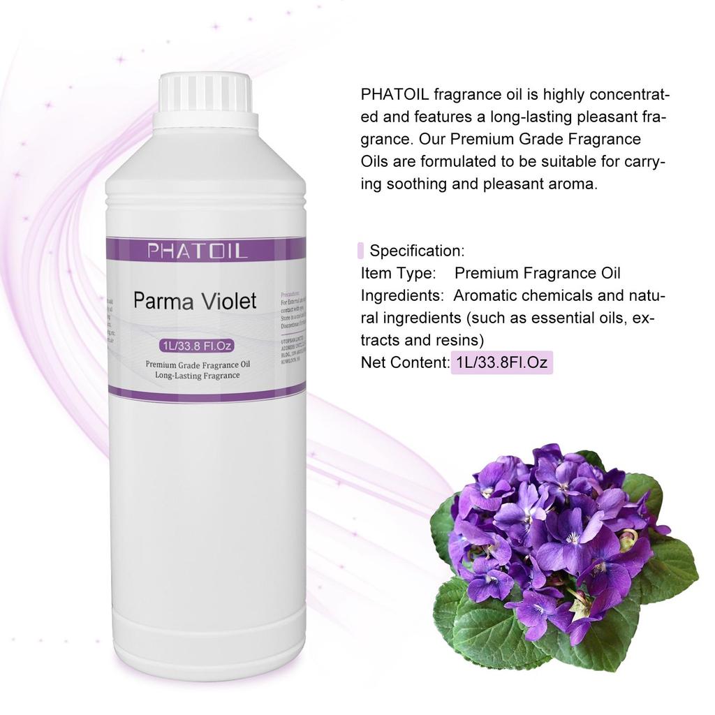 PHATOIL 1000ml/33.8fl.oz Fragrance Oils for Diffuser, Candle Making, DIY Perfume, Air Fresheners, Ideal for Home Office Car Use