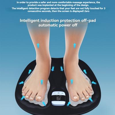 Интеллектуальный 3D массажер для ног Массаж мышц стопы Импульсный массаж стопы Массажная подушка для акупунктурных точек Домашний аппарат для терапии стоп Артефакт для красоты ног