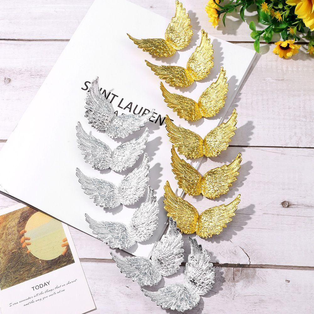 Happy Birthday Christmas Tree Ornaments Plastic Angel Wings Xmas Party Decoration Cake Decor