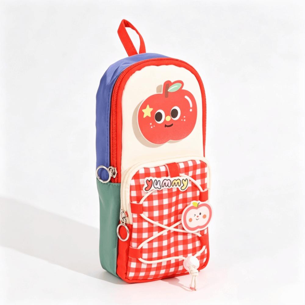 Large Capacity Pencil Case Color-Blocked Stationery Bag Mini Pen Bag Gifts