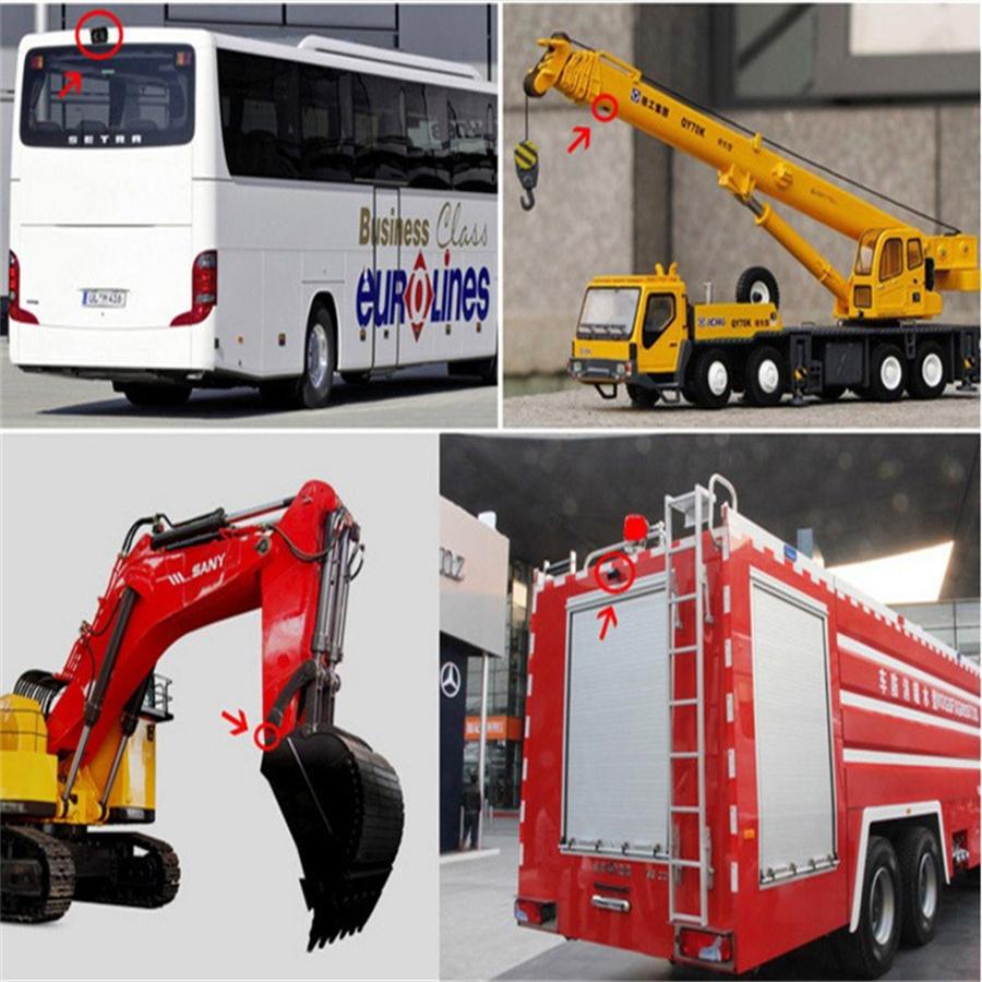 Car BUS Truck Rear View Camera 170 Degree 480TVL 24 LED Night Look Anti-Shock