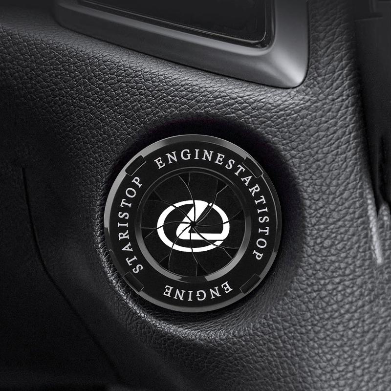Lexus Car Start Stop Button Cover Car Interior Decor Engine Switch Sticker For IS250 GX470 NX300 RX350 LX470 Ct200h LX570 LX600