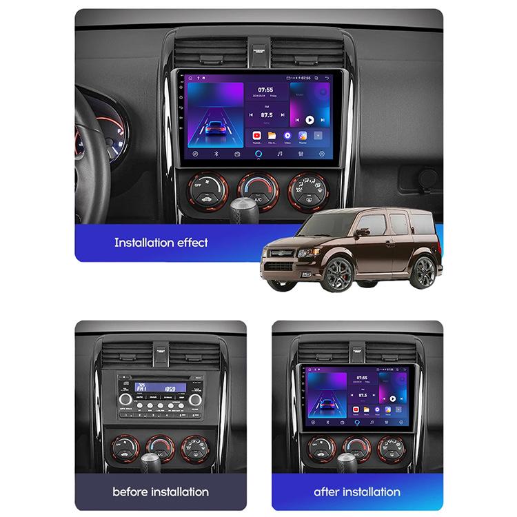 Android-навигационная система для Honda Element с HD-камерой заднего вида и CarPlay