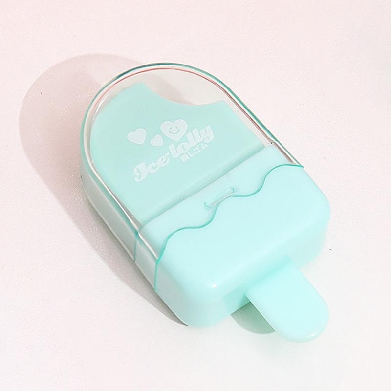 1 шт. мультяшный милый кавайный резиновый ластик с изображением мороженого для детей, новинка, канцелярские принадлежности для офиса и школы