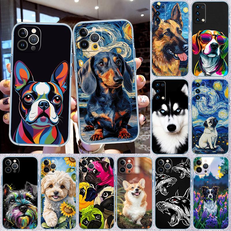 RP56 Pet Dog Phone Case for Motorola Moto E13 E15 E20 E22 E22I E22S E30 E32 E40 E7 E7I G Plus Power Play Stylus G22 G14
