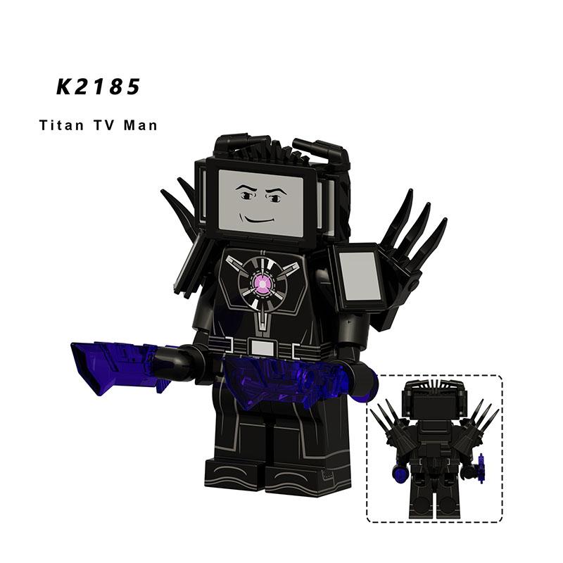 Скибиди Туалет Аниме Мультяшные Кубики Спикермен Телевизормен Оператор Экшн MOC Туалетмен против Монитора Конструктор Аудио