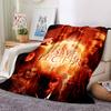Save Lucifer Campaign Flannel Blanket Super Soft Warm Cozy Blanket For Sofa Bed Office Travel Allseason Home Decor Gift
