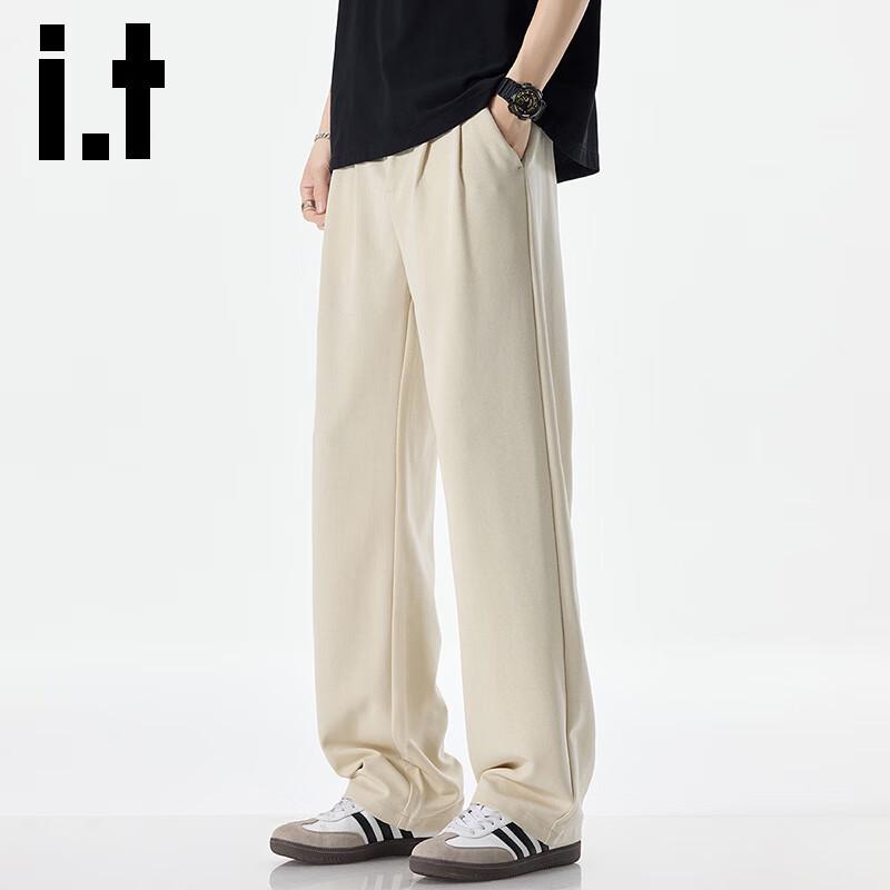 Izzue IT Men's 2025 Loose Straight-Leg Casual Trousers
