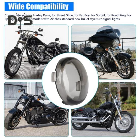 4 шт., противодымный указатель поворота, крышка объектива, абажур для мотоцикла, ABS, световой чехол для Harley Davidson